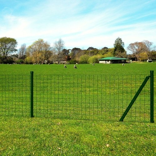 Euro Fence Set 25x1.5 m Green Steel