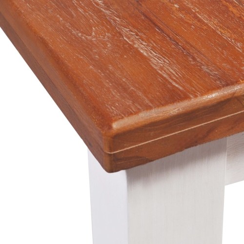 Dining table Solid teak and mahogany wood 180 x 90 x 75 cm