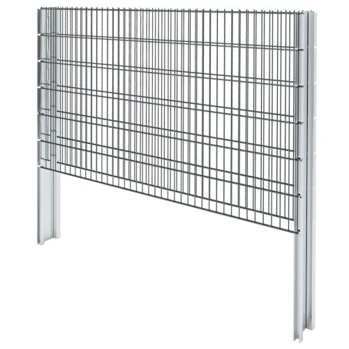 2D gabion fence set 2008 x 1230 mm 14 m Gray