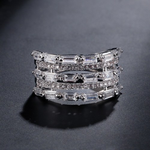 FEEHOW exquisite couple ring inlaid AAA zircon FEEHOW exquisite couple ring inlaid AAA zircon