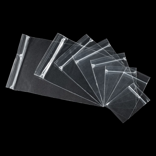 

100pcs Clear Poly Ziplock Bags Transparent Resealable Bags Self Sealing PP Plastic Bags 5.1 Mil Thick for Jewelry Clothes Commodity Gift