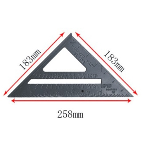 British System / Metric System Triangular Rule 90° Wide Bottom Thicken Aluminium Alloy Carpenter's Square 45° Angle Square
British System / Metric System Triangular Rule 90° Wide Bottom Thicken Aluminium Alloy Carpenter's Square 45° Angle Square