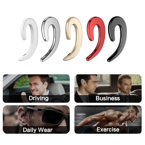 Ear Hook Wireless BT Headphones Non Earplug Noise Canceling Painless Wearing Lightweight Earphones
Ear Hook Wireless BT Headphones Non Earplug Noise Canceling Painless Wearing Lightweight Earphones