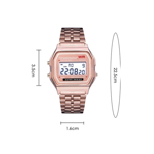 LED Digital Watch Harajuku style Fashionable Stylish Multifuncional Wristwatch with Steel Strap Band
LED Digital Watch Harajuku style Fashionable Stylish Multifuncional Wristwatch with Steel Strap Band