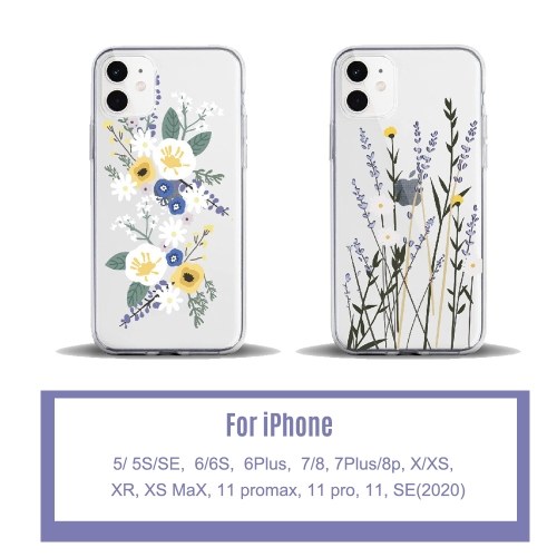 Phonecase Transparent Floral Flower Designs Soft TPU Cover Phone Shells Shockproof Slim Flexible Protective Anti-Slip Cell Phone Cover for iphone
Phonecase Transparent Floral Flower Designs Soft TPU Cover Phone Shells Shockproof Slim Flexible Protective Anti-Slip Cell Phone Cover for iphone