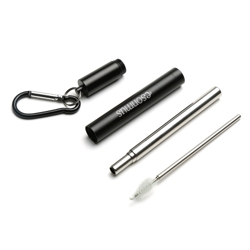 Long straws bold 304 stainless steel environmental protection straw non-disposable coarse pearl milk tea thick straw (black + black) telescopic straw set
Long straws bold 304 stainless steel environmental protection straw non-disposable coarse pearl milk tea thick straw (black + black) telescopic straw set