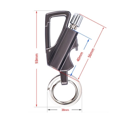 Multitool Keychain with Flint Metal Matchstick Fire Starter Bottle Opener Mountaineering Buckle Kerosene Refillable Lighter Emergency Survival Gear
Multitool Keychain with Flint Metal Matchstick Fire Starter Bottle Opener Mountaineering Buckle Kerosene Refillable Lighter Emergency Survival Gear