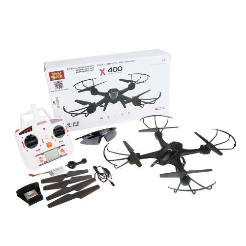 Holy Stone X400C FPV RC Quadcopter Drone с Wi-Fi-камерой Live Video One Key Return Функция Безголовый режим 2.4GHz 4-канальный 6-осевой гироскоп RTF Левый и правый ручный режим с очками
Holy Stone X400C FPV RC Quadcopter Drone с Wi-Fi-камерой Live Video One Key Return Функция Безголовый режим 2.4GHz 4-канальный 6-осевой гироскоп RTF Левый и правый ручный режим с очками