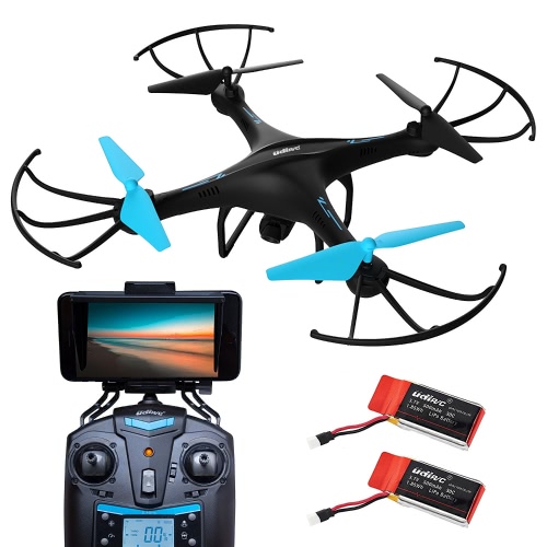 Force1 U45W Blue Jay Wi-Fi FPV Drone с HD-камерой, высотой и 1-клавишей взлета / посадки; Совместимый с гарнитурой VR Drone с настраиваемым режимом маршрута
Force1 U45W Blue Jay Wi-Fi FPV Drone с HD-камерой, высотой и 1-клавишей взлета / посадки; Совместимый с гарнитурой VR Drone с настраиваемым режимом маршрута