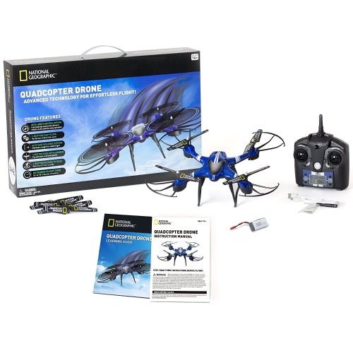 НАЦИОНАЛЬНЫЙ ГЕОГРАФИЧЕСКИЙ Quadcopter Drone - с автоориентацией и 1-кнопочным взлетом для легкого полетного полета - 360 градусов переворота - высотная стойка - отлично подходит для детей и новых пилотов
НАЦИОНАЛЬНЫЙ ГЕОГРАФИЧЕСКИЙ Quadcopter Drone - с автоориентацией и 1-кнопочным взлетом для легкого полетного полета - 360 градусов переворота - высотная стойка - отлично подходит для детей и новых пилотов