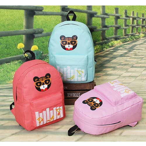 New Fashion Women Backpack Printed Pattern Front Zipper Pocket Candy Color School Traveling Bag New Fashion Women Backpack Printed Pattern Front Zipper Pocket Candy Color School Traveling Bag