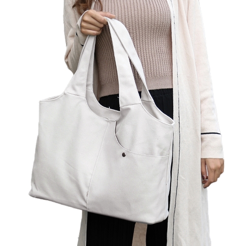 Women Canvas Shoulder Bag Handbag Large Capacity Zipper Pockets Totes Big Durable Shopping Bag
Women Canvas Shoulder Bag Handbag Large Capacity Zipper Pockets Totes Big Durable Shopping Bag
