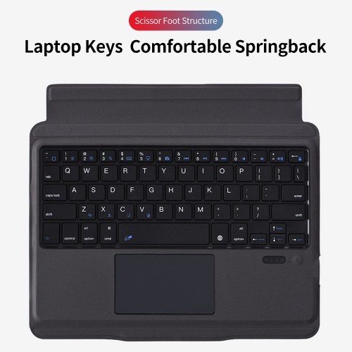 T207 Keyboard Protective Case with Detachable BT Keyboard Touchpad Compatible with iPad Pro 11(2018/2020/2021)/iPad Air4 10.9(2020)
T207 Keyboard Protective Case with Detachable BT Keyboard Touchpad Compatible with iPad Pro 11(2018/2020/2021)/iPad Air4 10.9(2020)
