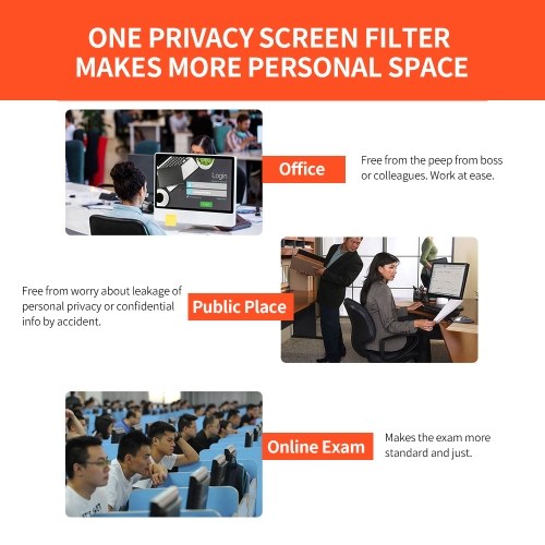 Widescreen Monitor Hanging Privacy Screen Filter Anti UV Film High-transmittance Eye Protection Film for 17-19'' Desktop Monitor
Widescreen Monitor Hanging Privacy Screen Filter Anti UV Film High-transmittance Eye Protection Film for 17-19'' Desktop Monitor