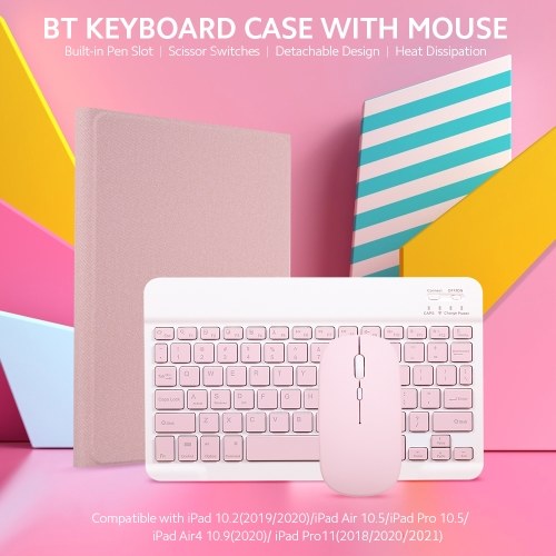 Detachable BT Keyboard Case+Mouse Pen Slot Heat Dissipation Compatible with iPad 10.2(2019/2020)/Air 10.5/Pro 10.5, Dark Green
Detachable BT Keyboard Case+Mouse Pen Slot Heat Dissipation Compatible with iPad 10.2(2019/2020)/Air 10.5/Pro 10.5, Dark Green