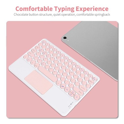 BT3.0 Wireless Keyboard 78 Keys Rechargeable Keyboard Slim Design Multi-function Shortcut Keys Support Android iOS Windows White
BT3.0 Wireless Keyboard 78 Keys Rechargeable Keyboard Slim Design Multi-function Shortcut Keys Support Android iOS Windows White