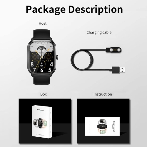 1.9-inch smartwatch HD Color Touchscreen BT Calling Multiple Sports Modes IP67 Waterproof Suitable for Android iOS
1.9-inch smartwatch HD Color Touchscreen BT Calling Multiple Sports Modes IP67 Waterproof Suitable for Android iOS