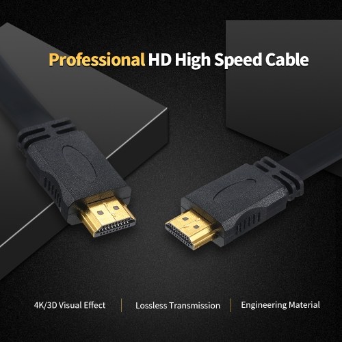 HD Cable High Speed 4K 3D Gold-plated Connectors Support 1080P for PC Laptop Projector TV DVD 0.5m/1.64ft
HD Cable High Speed 4K 3D Gold-plated Connectors Support 1080P for PC Laptop Projector TV DVD 0.5m/1.64ft