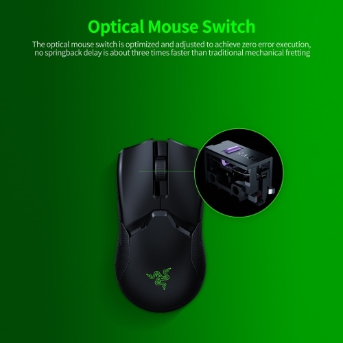 Razer Viper Ultimate Wireless Gaming Mouse HyperSpeed Wireless Technology 20000DPI FOCUS+ Optical Sensor (without Charging Base)
Razer Viper Ultimate Wireless Gaming Mouse HyperSpeed Wireless Technology 20000DPI FOCUS+ Optical Sensor (without Charging Base)
