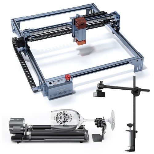 

Atomstack Maker A5 V2 6W Laser Engraver with R1 Pro Multi-function Chuck and Rotary Roller and AC1 Camera