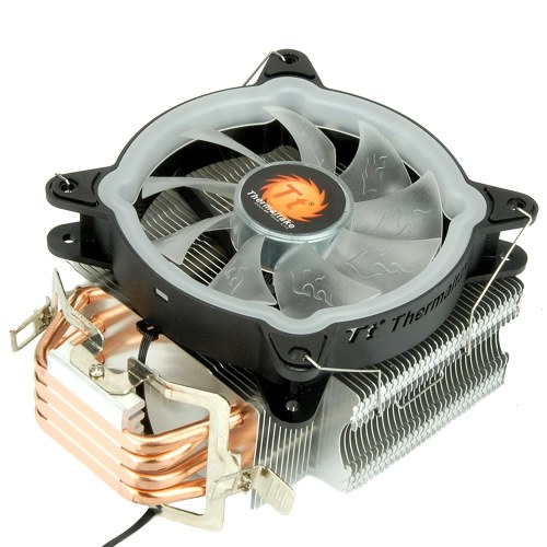 Thermaltake RGB CPU Cooler PWM Snap-on Fan 4 Direct Contact Heat Pipes Through Fin Technology Multi-platforms Dynamic RGB Color
Thermaltake RGB CPU Cooler PWM Snap-on Fan 4 Direct Contact Heat Pipes Through Fin Technology Multi-platforms Dynamic RGB Color