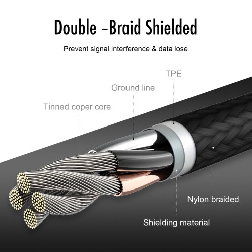 iFory Phone Charge Lightning Cable Heavy Nylon Braided USB A to Lightning Charging Cable Sturdy Cord 20000+ Lifespan
iFory Phone Charge Lightning Cable Heavy Nylon Braided USB A to Lightning Charging Cable Sturdy Cord 20000+ Lifespan