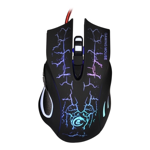 USB Wired Optical Gaming Mouse Colorful Light Gaming Mouse 6-button Mouse with Five Adjustable DPI for Desktop Laptop Black
USB Wired Optical Gaming Mouse Colorful Light Gaming Mouse 6-button Mouse with Five Adjustable DPI for Desktop Laptop Black
