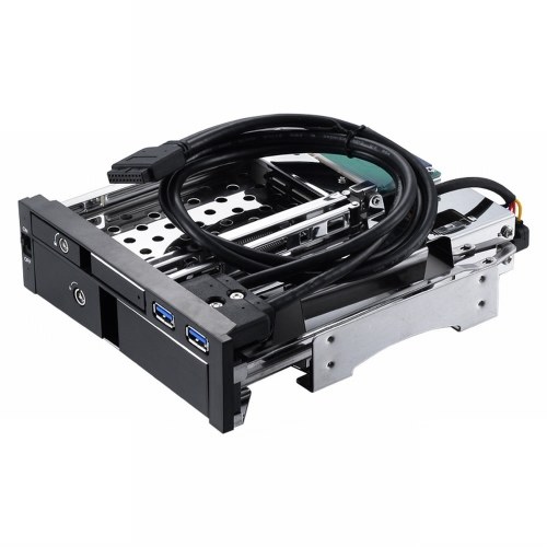 5.25 inch Internal Dual Slot Hard Disk Case 2.5+3.5 inch SATA HDD/SSD Enclosure Tool-free Design with 2 USB3.0 Ports Safety Locks
5.25 inch Internal Dual Slot Hard Disk Case 2.5+3.5 inch SATA HDD/SSD Enclosure Tool-free Design with 2 USB3.0 Ports Safety Locks