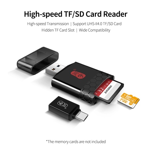 kawau C362 USB3.1 High-speed TF/SD Card Reader Support UHS-II4.0 TF/SD Memory Card Wide Compatibility for Phone/Tablet/Laptop
kawau C362 USB3.1 High-speed TF/SD Card Reader Support UHS-II4.0 TF/SD Memory Card Wide Compatibility for Phone/Tablet/Laptop