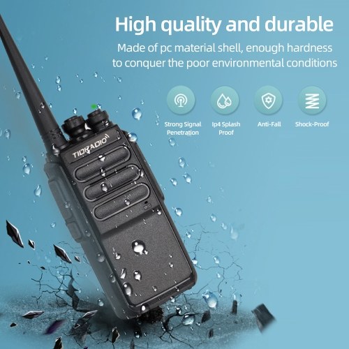 TID-777 UHF 400-470MHz Two-way Radio Portable Handheld Walkie Talkie High Power Long Distance with Headphone USB Data Cable 2PCS
TID-777 UHF 400-470MHz Two-way Radio Portable Handheld Walkie Talkie High Power Long Distance with Headphone USB Data Cable 2PCS