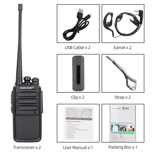 TID-777 UHF 400-470 МГц Двусторонняя радиосвязь Портативная портативная рация высокой мощности на большие расстояния с наушниками USB-кабель для передачи данных 2 шт.
TID-777 UHF 400-470 МГц Двусторонняя радиосвязь Портативная портативная рация высокой мощности на большие расстояния с наушниками USB-кабель для передачи данных 2 шт.