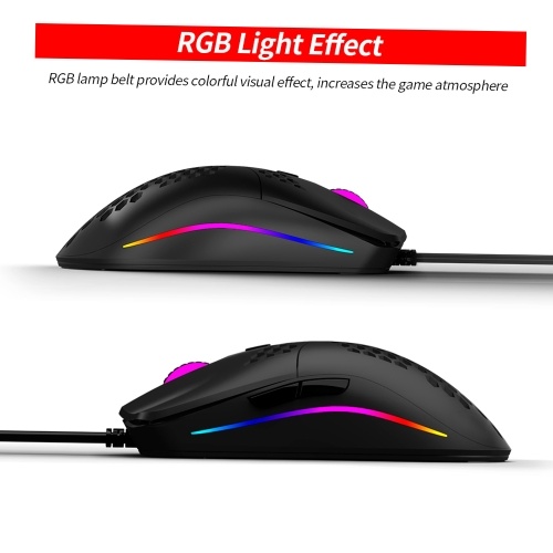 ZELOTES C-7 USB Проводная мышь RGB Gaming Mouse 16000DPI Компьютерная игра Мыши Выдолбленный сотовый дизайн для портативных ПК Черный
ZELOTES C-7 USB Проводная мышь RGB Gaming Mouse 16000DPI Компьютерная игра Мыши Выдолбленный сотовый дизайн для портативных ПК Черный