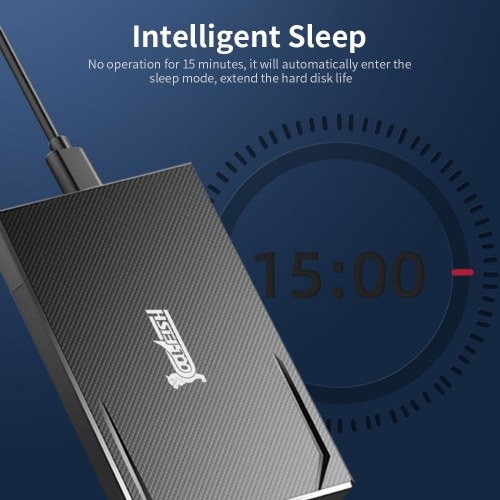 cool-fish K801 Portable Hard Disk Case 2.5 inch SATA HDD Enclosure High-speed Type-C Interface Tool-free Design HDD Case
cool-fish K801 Portable Hard Disk Case 2.5 inch SATA HDD Enclosure High-speed Type-C Interface Tool-free Design HDD Case