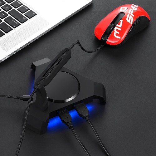 MOTOSPEED Q20 Gaming Mouse Bungee Cable Holder with 4 Port USB Hub 4 LED Color Modes RGB Lighting Wire & Cord Management
MOTOSPEED Q20 Gaming Mouse Bungee Cable Holder with 4 Port USB Hub 4 LED Color Modes RGB Lighting Wire & Cord Management