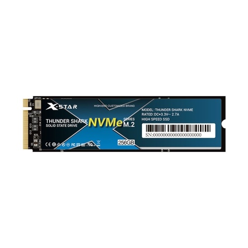 

X-Star M.2 NVMe SSD Internal SSD Thunder Shark M.2 NVMe SSD NVMe PCIe/3D NAND Technology/High Transmitting Speed 128GB