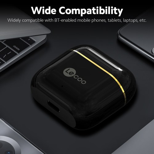 Lecoo C7 True Wireless BT Headphones Semi-in-ear Sports Earbuds BT5.1 Chip HiFi Sound Quality Comfortable Wearing Low Delay Black
Lecoo C7 True Wireless BT Headphones Semi-in-ear Sports Earbuds BT5.1 Chip HiFi Sound Quality Comfortable Wearing Low Delay Black