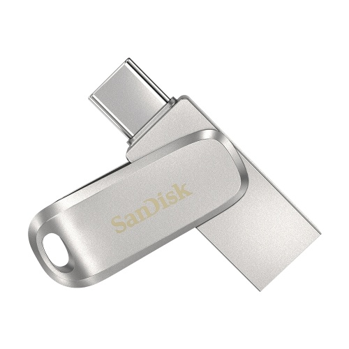 

SanDisk SDDDC4 64GB OTG USB3.1 Type-C Metal U Disk Type-C/Type-A Rotatable Dual-port USB Flash Drive up to 150MB/s Read Speed