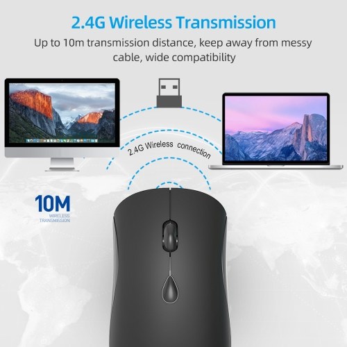 YWYT G864 2.4G Беспроводная мышь Эргономичный дизайн 3-ступенчатый Регулируемый DPI Встроенная перезаряжаемая литиевая батарея емкостью 500 мАч Черный
YWYT G864 2.4G Беспроводная мышь Эргономичный дизайн 3-ступенчатый Регулируемый DPI Встроенная перезаряжаемая литиевая батарея емкостью 500 мАч Черный