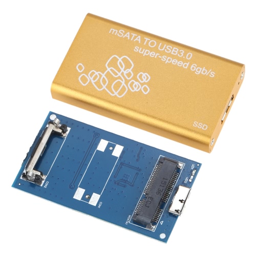 SSD mSATA к USB 3.0 Жесткий диск Корпус адаптера чехол Поддержка UASP супер скорость 6 Гбит / с
SSD mSATA к USB 3.0 Жесткий диск Корпус адаптера чехол Поддержка UASP супер скорость 6 Гбит / с