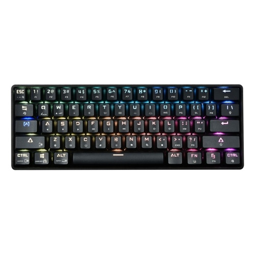 DK61 Dual Mode Wireless BT Mechanical Keyboard Wired 61 Key RGB Keyboard for Tablet/Phone/Laptop White with OUTEMU Blue Switches
DK61 Dual Mode Wireless BT Mechanical Keyboard Wired 61 Key RGB Keyboard for Tablet/Phone/Laptop White with OUTEMU Blue Switches