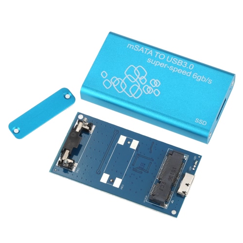 SSD mSATA к USB 3.0 Жесткий диск Корпус адаптера чехол Поддержка UASP супер скорость 6 Гбит / с 
SSD mSATA к USB 3.0 Жесткий диск Корпус адаптера чехол Поддержка UASP супер скорость 6 Гбит / с