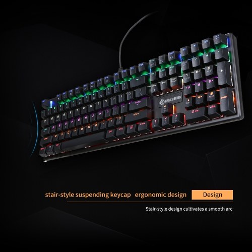 MAGIC-REFINER Mechanical Keyboard Square Keycap Gaming Keyboard 108 Keys N-key rollover USB Cable Blue Switch Backlight Keyboard
MAGIC-REFINER Mechanical Keyboard Square Keycap Gaming Keyboard 108 Keys N-key rollover USB Cable Blue Switch Backlight Keyboard