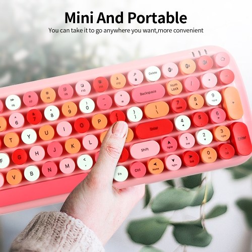 Mofii candy BT Wireless BT Keyboard Mixed Color 100 Key Circular Keycap Mini Portable Girls Keyboard for Phone/Tablet/Laptop
Mofii candy BT Wireless BT Keyboard Mixed Color 100 Key Circular Keycap Mini Portable Girls Keyboard for Phone/Tablet/Laptop