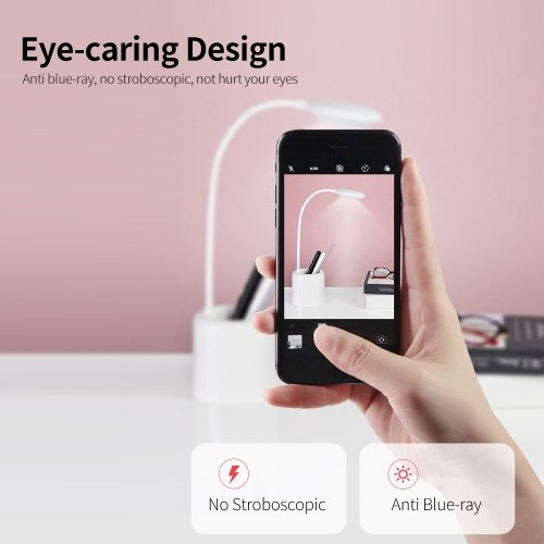 Yoobao E3 Rechargeable Eye-caring LED Desk Lamp with 3-level Brightness Touch Control 360° Flexible Hose Phone Stand Pink
Yoobao E3 Rechargeable Eye-caring LED Desk Lamp with 3-level Brightness Touch Control 360° Flexible Hose Phone Stand Pink