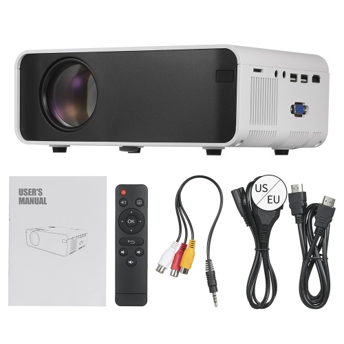 W80 Portable LCD Projector 480P Physical Resolution Multiple Ports for Office Home Theater Black US Plug(Basic Version)
W80 Portable LCD Projector 480P Physical Resolution Multiple Ports for Office Home Theater Black US Plug(Basic Version)