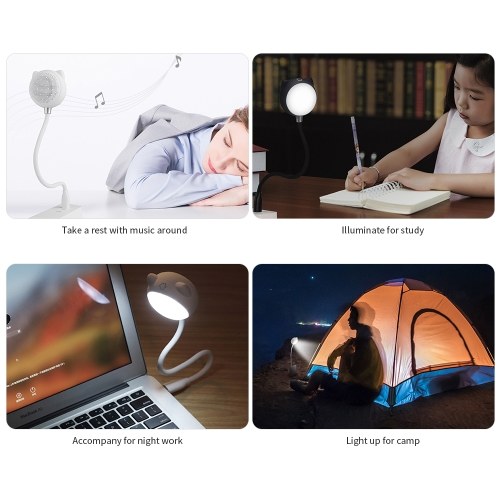 BT Music Lamp Warm and White Light Lamp USB Eye-caring Booklight Wireless Music Loudspeaker for Study Camp Laptop Use (Pink)
BT Music Lamp Warm and White Light Lamp USB Eye-caring Booklight Wireless Music Loudspeaker for Study Camp Laptop Use (Pink)