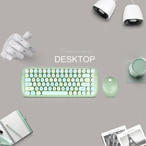Mofii CANDY Keyboard Mouse Combo 2.4G Wireless Mixed Color 84 Key Mini Keyboard Mouse Set with Circular Punk Key Caps Light Brown
Mofii CANDY Keyboard Mouse Combo 2.4G Wireless Mixed Color 84 Key Mini Keyboard Mouse Set with Circular Punk Key Caps Light Brown