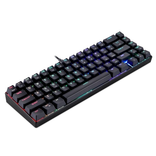 Motospeed CK67 67 Keys Wired Mechanical Keyboard RGB Light Effect ABS Keycap Kailh Blue Switches Detachable Data Cable Black
Motospeed CK67 67 Keys Wired Mechanical Keyboard RGB Light Effect ABS Keycap Kailh Blue Switches Detachable Data Cable Black