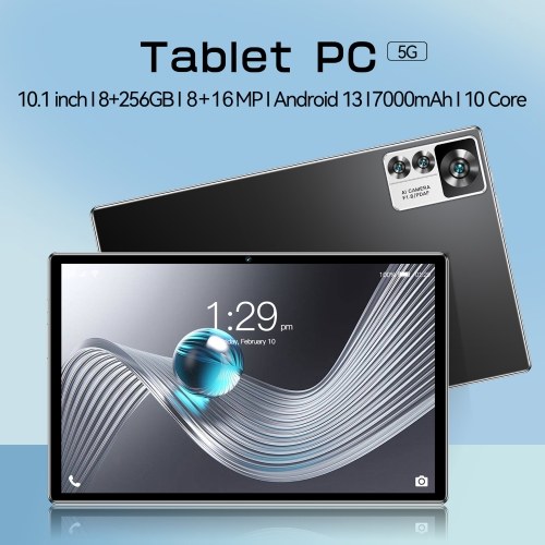 10.1 inch Tablet 8GB+256GB 5G Calling 10-Core MTK6797 Processor 128GB Expandable Memory Large Storage Capacity High-Clear Large Screen BT5.0 7000mAh Battery
10.1 inch Tablet 8GB+256GB 5G Calling 10-Core MTK6797 Processor 128GB Expandable Memory Large Storage Capacity High-Clear Large Screen BT5.0 7000mAh Battery