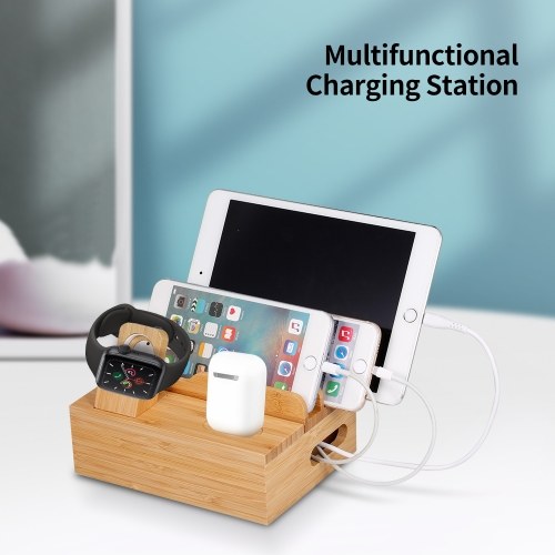 3-in-1 Bamboo Desktop Storage Bracket Mobile Phone Tablet Charging Station for Phone iPad Apple Watch Airpods US Plug
3-in-1 Bamboo Desktop Storage Bracket Mobile Phone Tablet Charging Station for Phone iPad Apple Watch Airpods US Plug